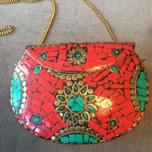 Tibetan metal purse